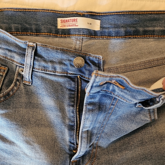 Levi's Signature Men's Slim Straight Jeans Size 33 - Picture 7 of 16